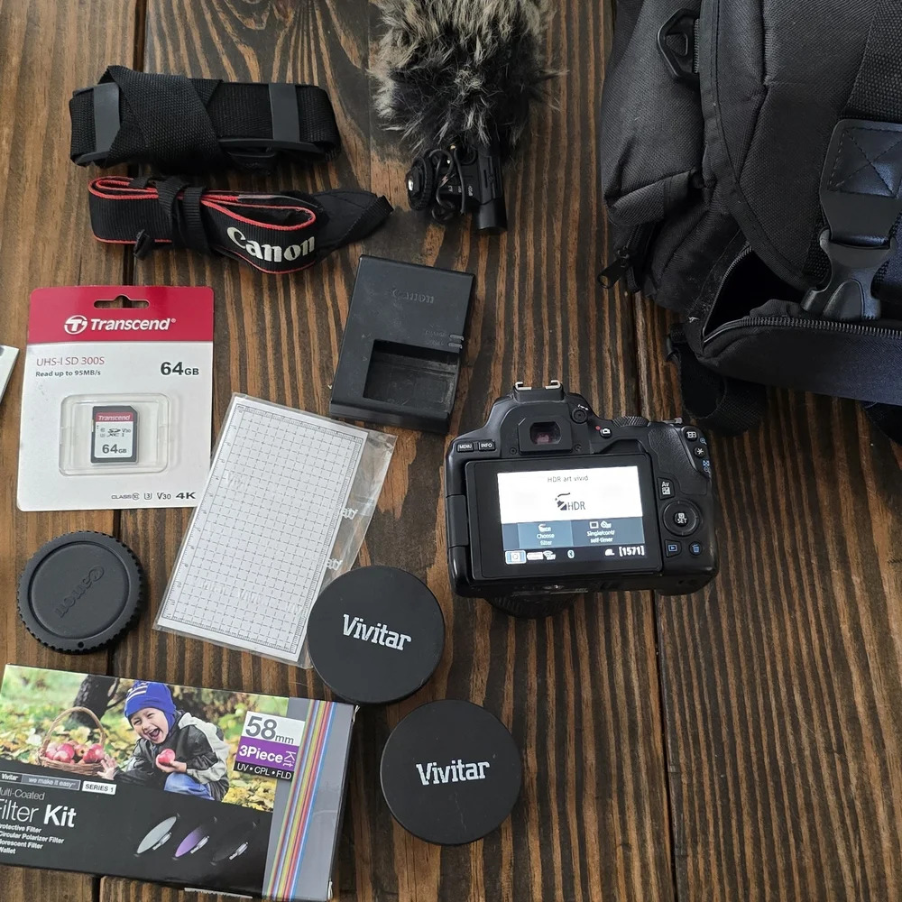Canon EOS Rebel SL3 Black DSLR Camera